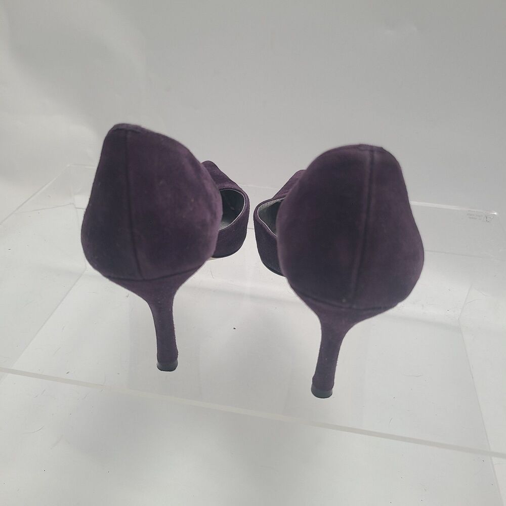 Anne Klein Christa Womens Dark Purple Suede Stiletto Pumps US Sz 8M - Picture 4 of 9
